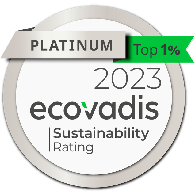 Platinum top 1% — Ecovadis